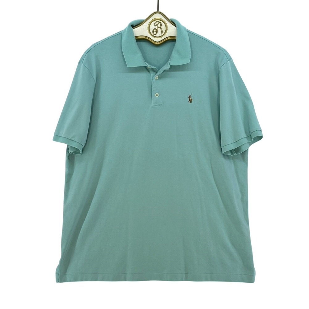 Polo Ralph Lauren Casual Shirt Mens XL Classic Fit Preppy Short Sleeve Teal